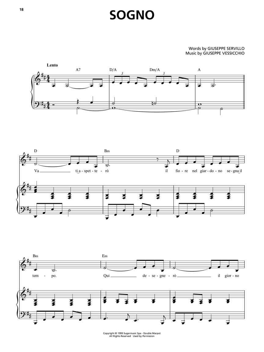 Andrea Bocelli - Vivere - Various - Vocal & Piano - Hal Leonard