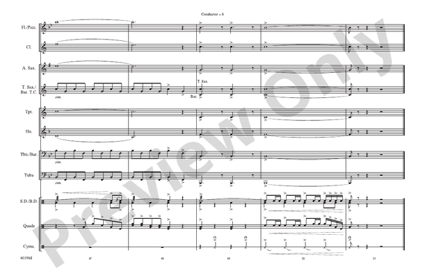 From Sea to Shining Sea – Marching Band Conductor Score & Parts (Digital Download)