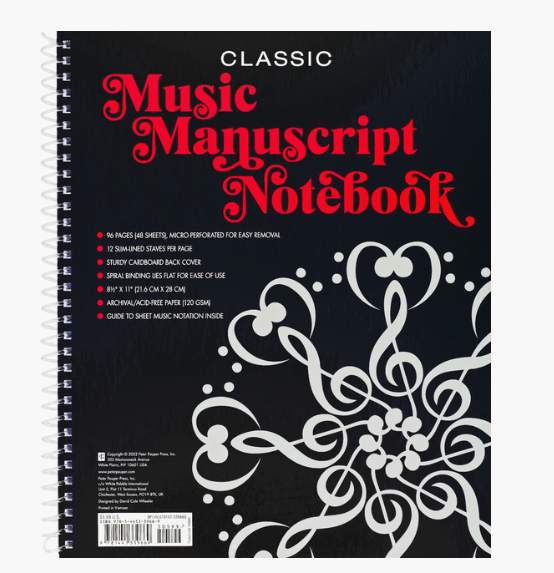 Music Manuscript Book