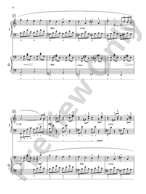 Concerto Romantique: In Three Movements for Solo Piano with Piano Accompaniment - 2 Pianos, 4 Hands (Digital Download)