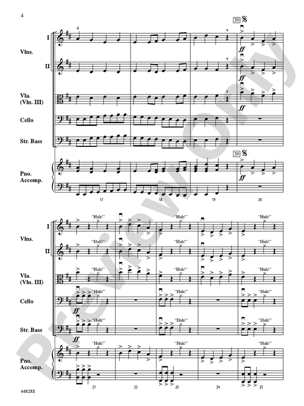 Ninja - String Orchestra Conductor Score & Parts (Digital Download)
