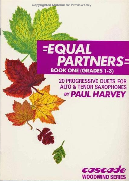 Equal Partners Grades 1-3 - Alto Saxophone/Tenor Saxophone by Harvey Cascade CM33