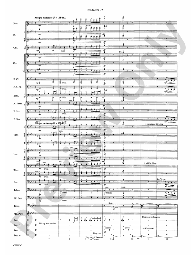 Porgy and Bess (Medley) - Concert Band Conductor Score & Parts (Digital Download)
