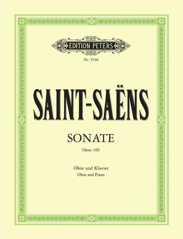 Saint-Saens - Sonata Op166 - Oboe/Piano Accompaniment edited by Zimmermann Peters EP9196