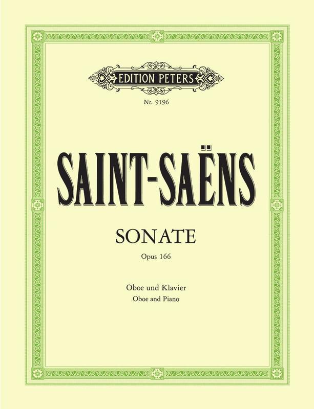 Saint-Saens - Oboe Sonata Op. 166 - Oboe/Piano Accompaniment - Peters EP9196