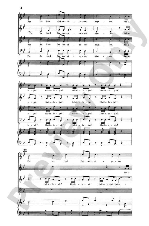 Hallelujah Chorus – SATB Choral Octavo (Digital Download)