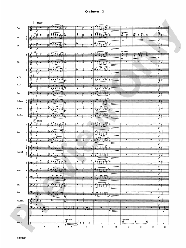 Twas in the Moon of Wintertime (Grade 4) - Concert Band Conductor Score & Parts (Digital Download)