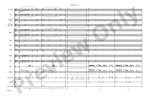 El Tiburon – Marching Band Conductor Score & Parts (Digital Download)