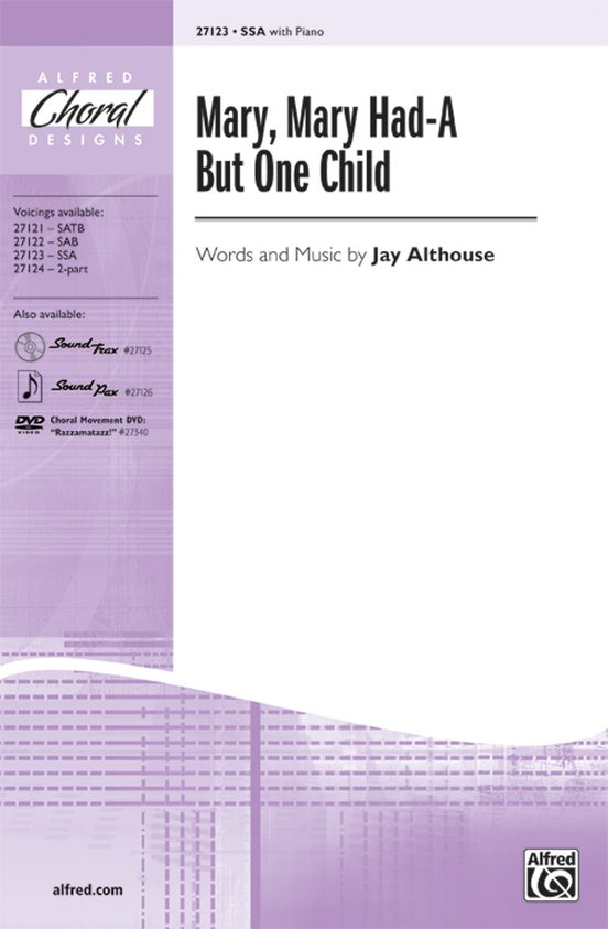 Mary, Mary Had-A But One Child – SSA Choral Octavo (Digital Download)
