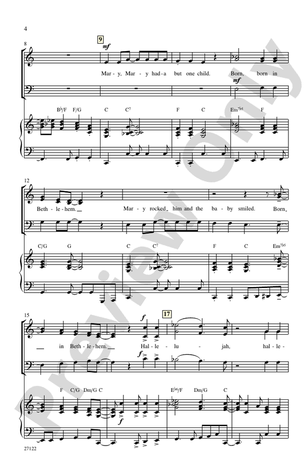 Mary, Mary Had-A But One Child – SAB Choral Octavo (Digital Download)