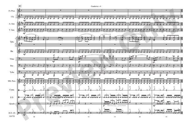 The Cowboys – Marching Band Conductor Score & Parts (Digital Download)