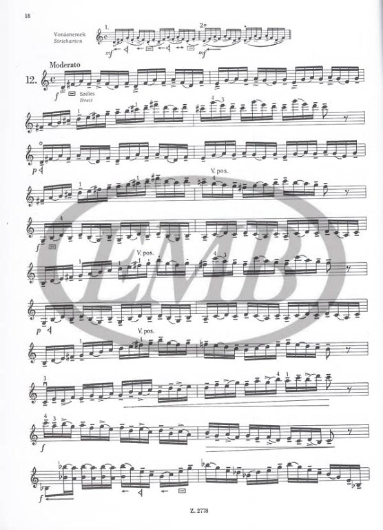 Fiorillo - 36 Exercises - Violin Solo edited by Rados EMB Z2778