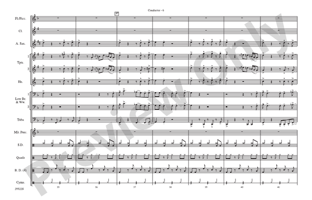 Honky Tonk Women (Arr. Ralph Ford) – Marching Band Conductor Score & Parts (Digital Download)