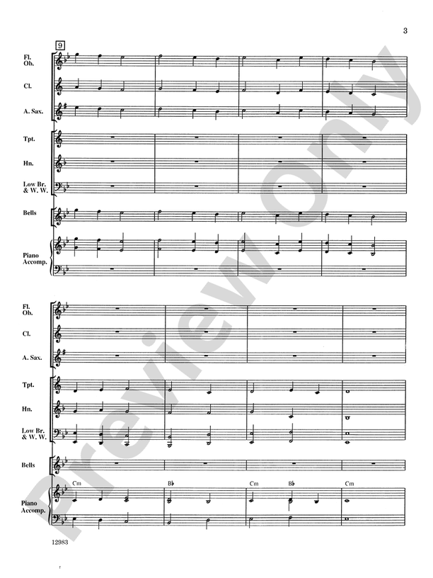 Chant and Canon - Concert Band Conductor Score & Parts (Digital Download)