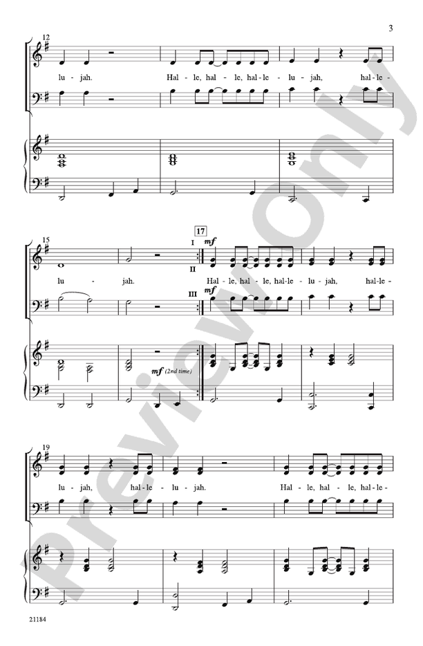 Christmas Hallelu – 3-Part Mixed Choral Octavo (Digital Download)