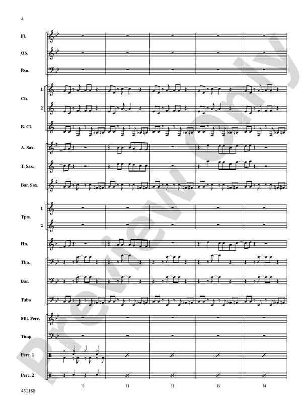 Domino - Concert Band Conductor Score & Parts (Digital Download)