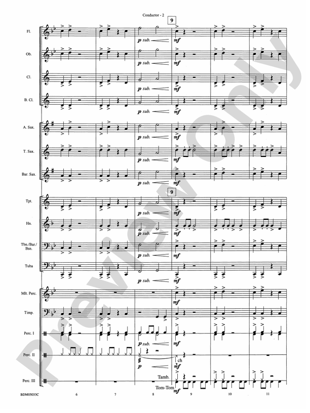 G-Force Five! - Concert Band Conductor Score & Parts (Digital Download)