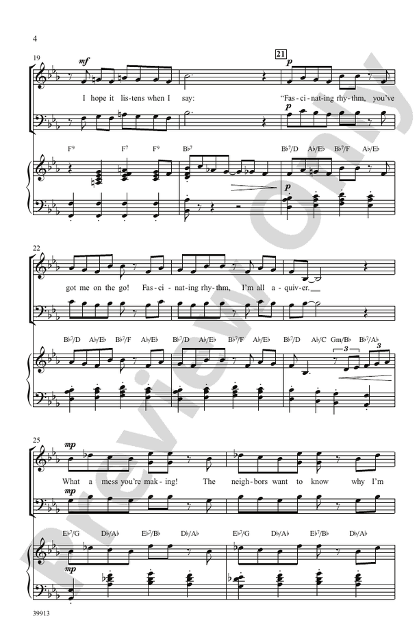 Fascinating Rhythm – SAB Choral Octavo (Digital Download)