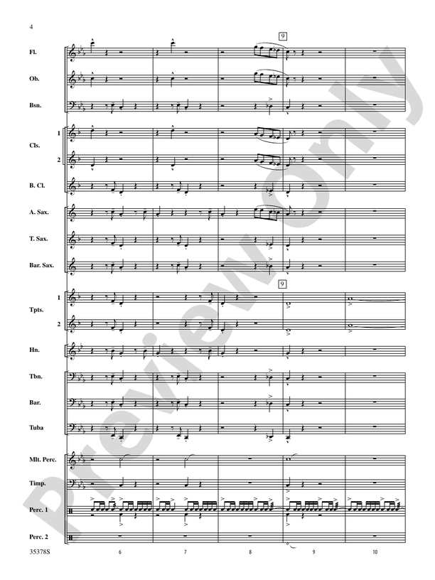 Trittico (Grade 2) - Concert Band Conductor Score & Parts (Digital Download)