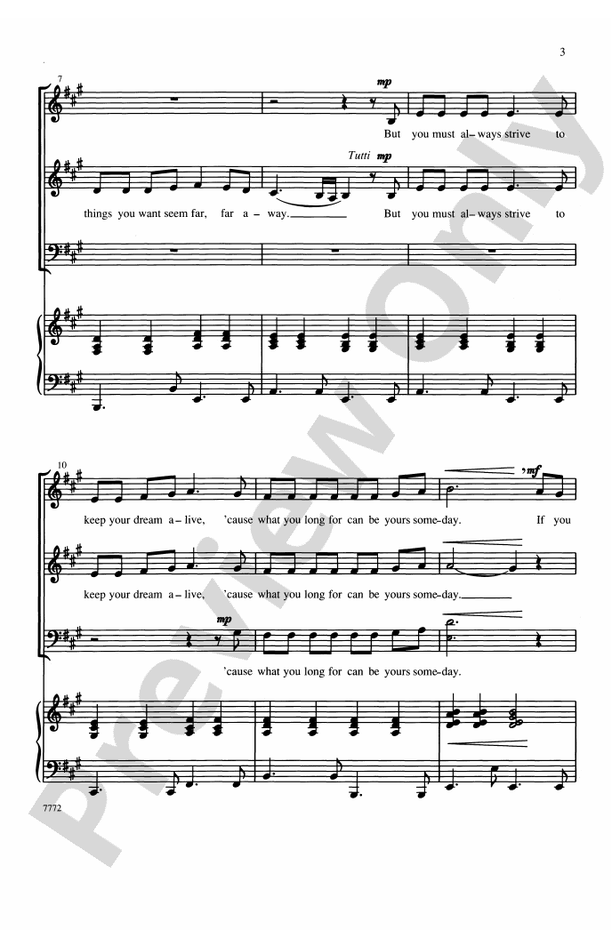 Follow Your Dream – 3- or 4-Part Choral Octavo (Digital Download)