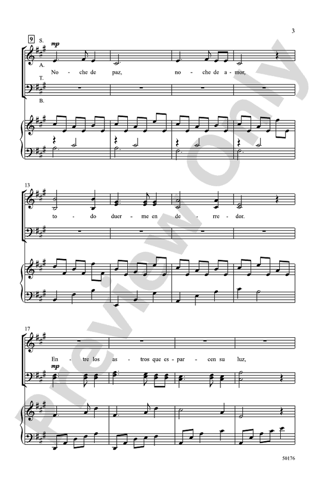 Noche de Paz - SATB Choral Octavo (Digital Download)