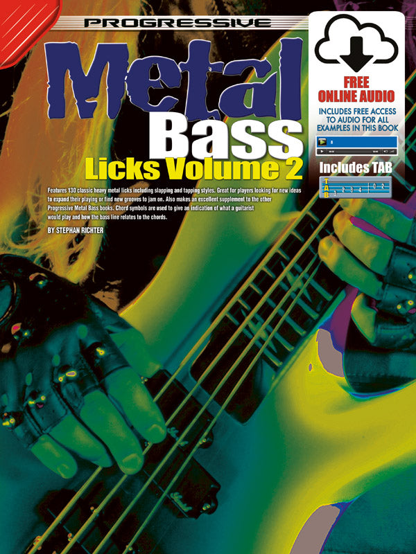 Progressive Heavy Metal Bass Licks Volume 2 Bk/CD