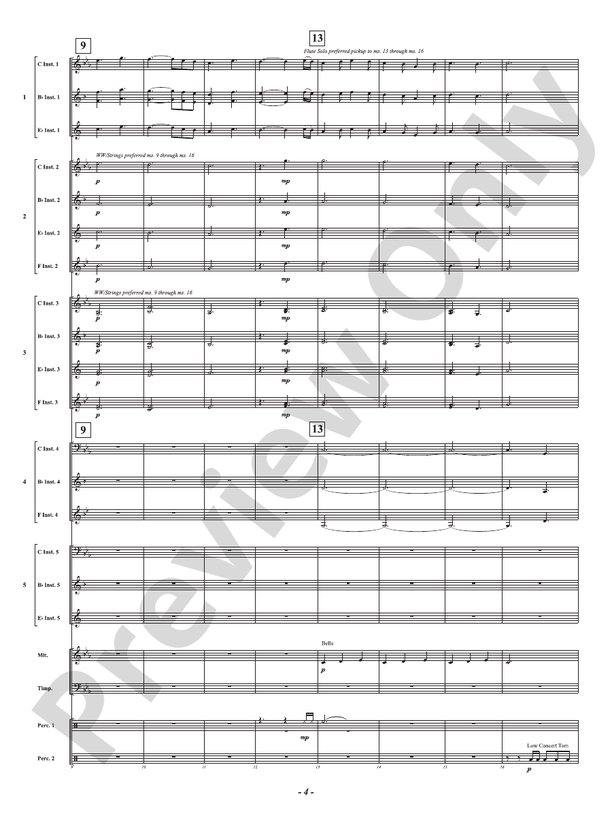 Ghillie Dhu - "Elf of the Forest" from Scottish Folklore (Custom Concert Band) - Concert Band Conductor Score & Parts(Digital Download)