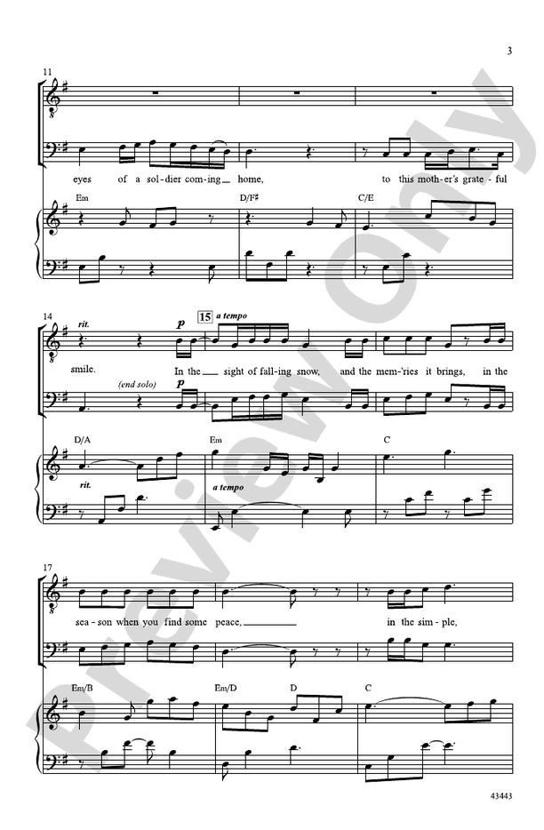 December Prayer – TTB Choral Octavo (Digital Download)