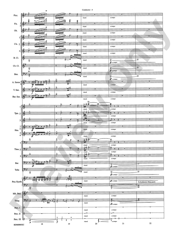 The Iliad (from The Odyssey (Symphony No. 2)) - Concert Band Conductor Score & Parts (Digital Download)