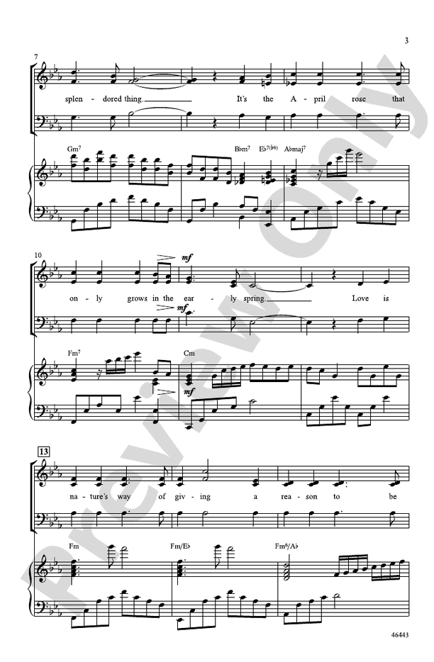 Love Is a Many Splendored Thing – SAB Choral Octavo (Digital Download)