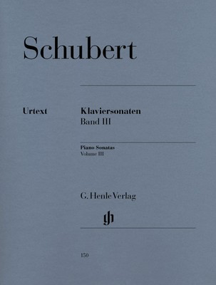 Piano Sonatas, Volume III (Early and Unfinished Sonatas) - Franz Schubert - Piano G. Henle Verlag Piano Solo