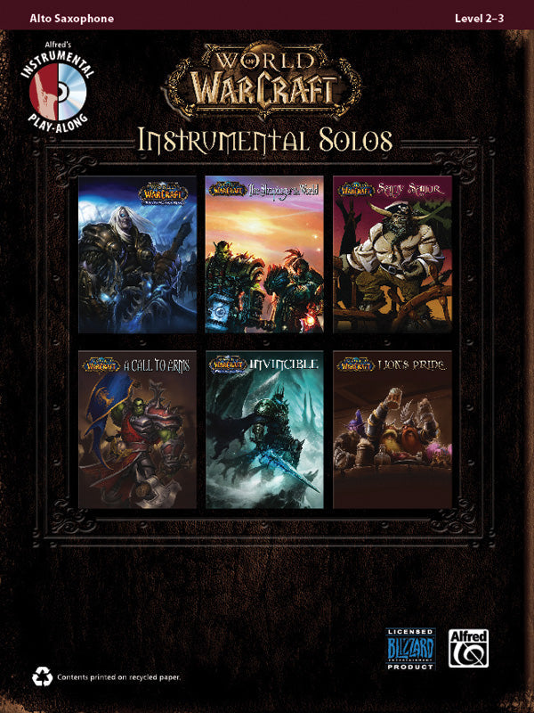 WORLD OF WARCRAFT INSTRUMENTAL SOLOS A/SAX BK/CD