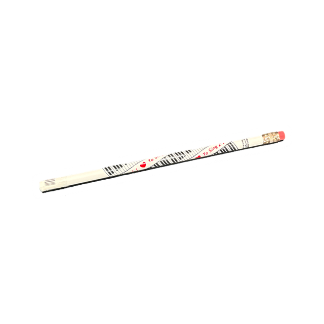 Pencil I Love to Sing White