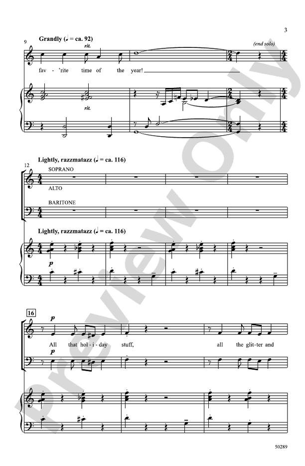 All That Holiday Stuff! - 3 Part Mixed Choral Octavo (Digital Download)