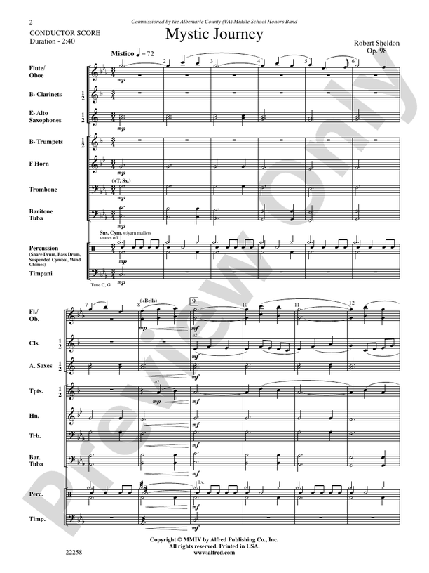 Mystic Journey - Concert Band Conductor Score & Parts (Digital Download)