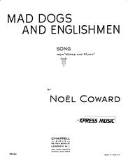 Mad Dogs And Englishmen - Vocal/Piano (Digital Download)