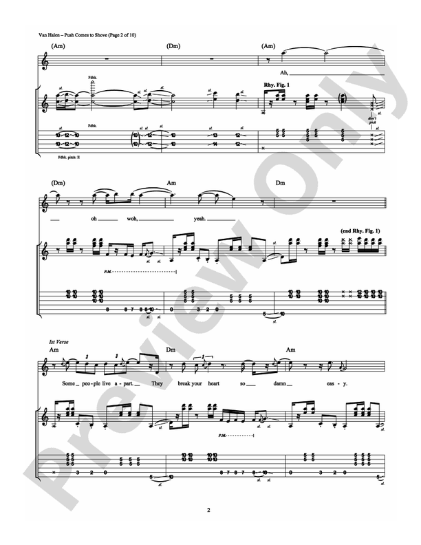 Push Comes to Shove - Guitar TAB (Digital Download)