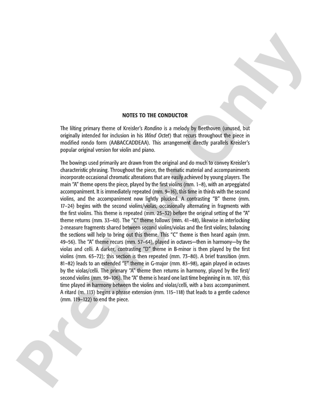 Rondino - String Orchestra Conductor Score & Parts (Digital Download)
