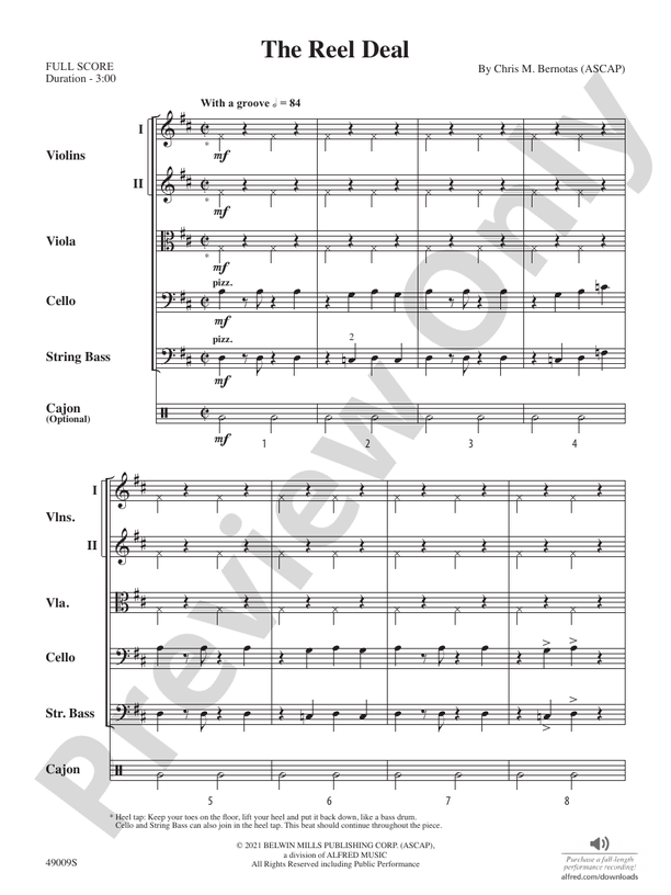 The Reel Deal - String Orchestra Conductor Score & Parts (Digital Download)