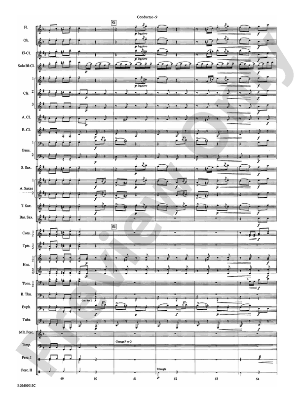 Pineapple Poll (Suite from the Ballet) - Concert Band Conductor Score & Parts (Digital Download)