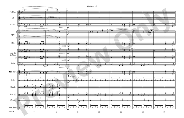 Fiesta Bahia – Marching Band Conductor Score & Parts (Digital Download)