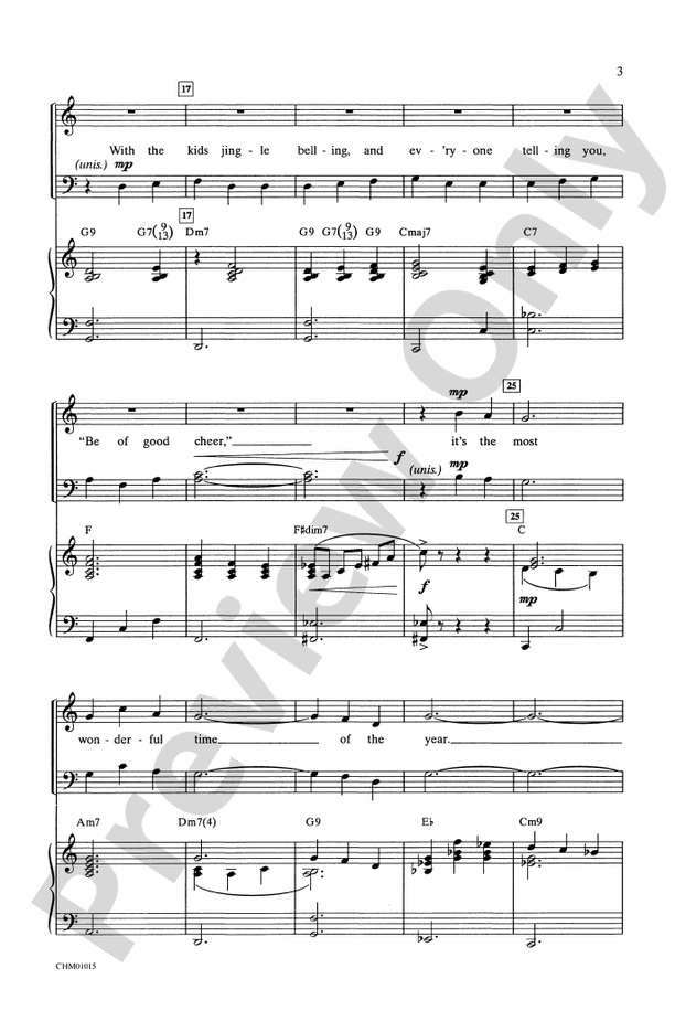 It's the Most Wonderful Time of the Year - Arr. Carl Strommen - SATB Choral Octavo (Digital Download)