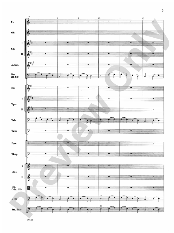 Ode to Joy from Symphony No. 9 – Full Orchestra Conductor Score & Parts (Digital Download)