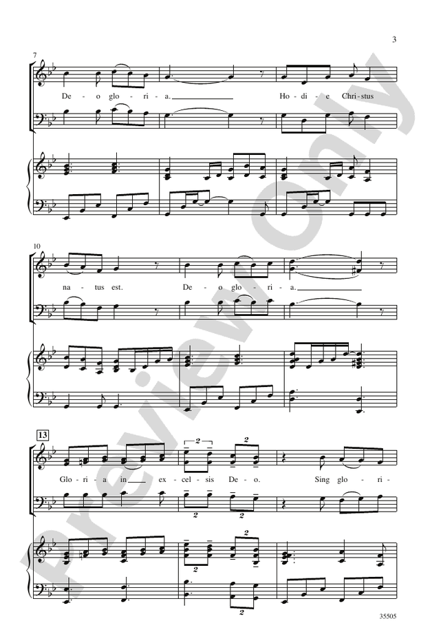 Hodie – SAB Choral Octavo (Digital Download)