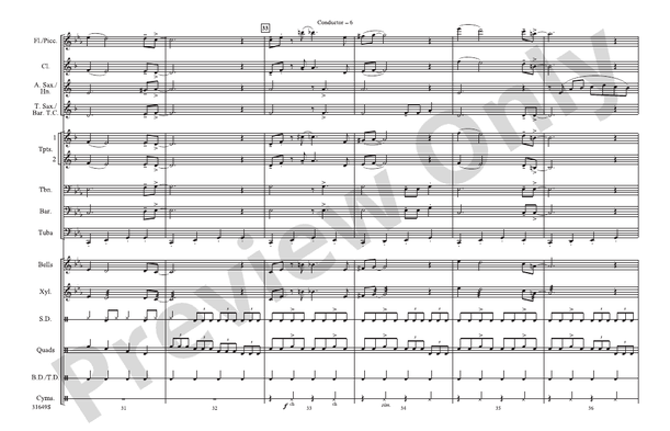 James Bond Theme (Arr. Mike Story) – Marching Band Conductor Score & Parts (Digital Download)