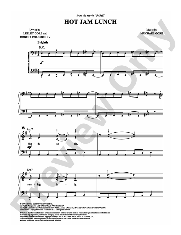 Hot Lunch Jam - Arr. Unknown - Easy Piano (Digital Download)