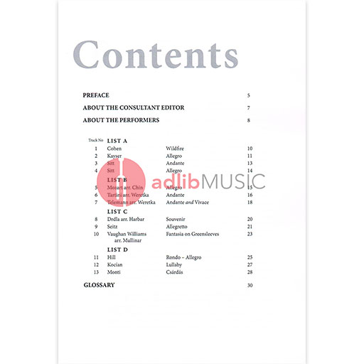 AMEB Series 9 Grade 6 - Violin CD Recording & Handbook AMEB 1202728046