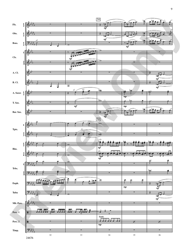 As a Wind from the North - Concert Band Conductor Score & Parts (Digital Download)