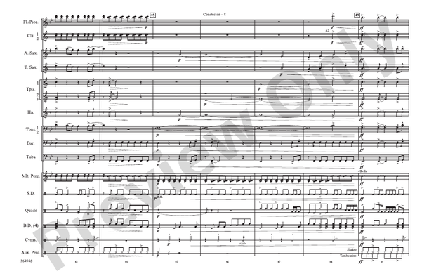 Teenage Dream – Marching Band Conductor Score & Parts (Digital Download)