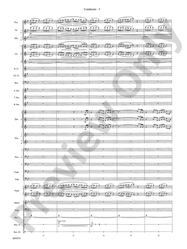 The Winds of Poseidon (from The Odyssey (Symphony No. 2)) - Concert Band Conductor Score & Parts (Digital Download)
